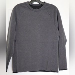 Lululemon Cotton Fleece Long Sleeve Crewneck Sweatshirt - Charcoal Grey - XS